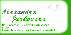 alexandra jurkovits business card